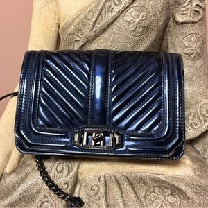 Rebecca Minkoff Glossy Navy Crossbody Bag